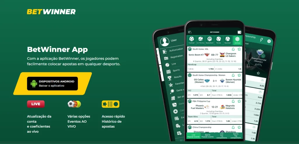 Apostando en Deportes con Betwinner APK