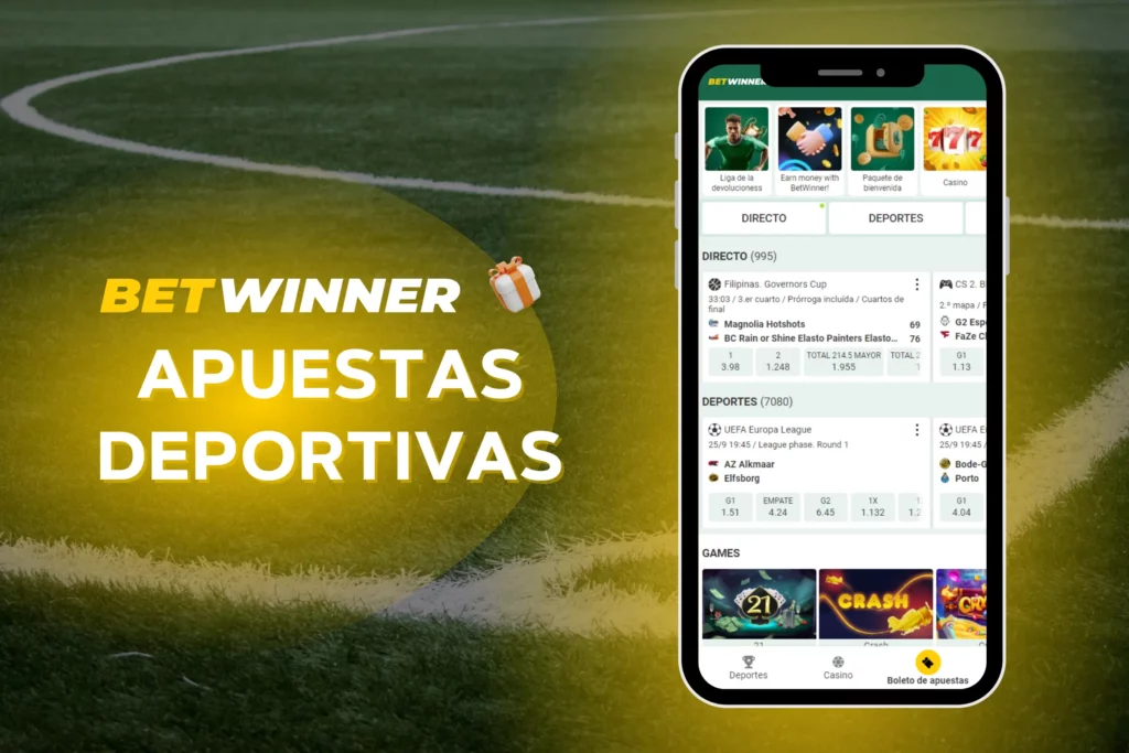 Apuestas deportivas Betwinner en la aplicación